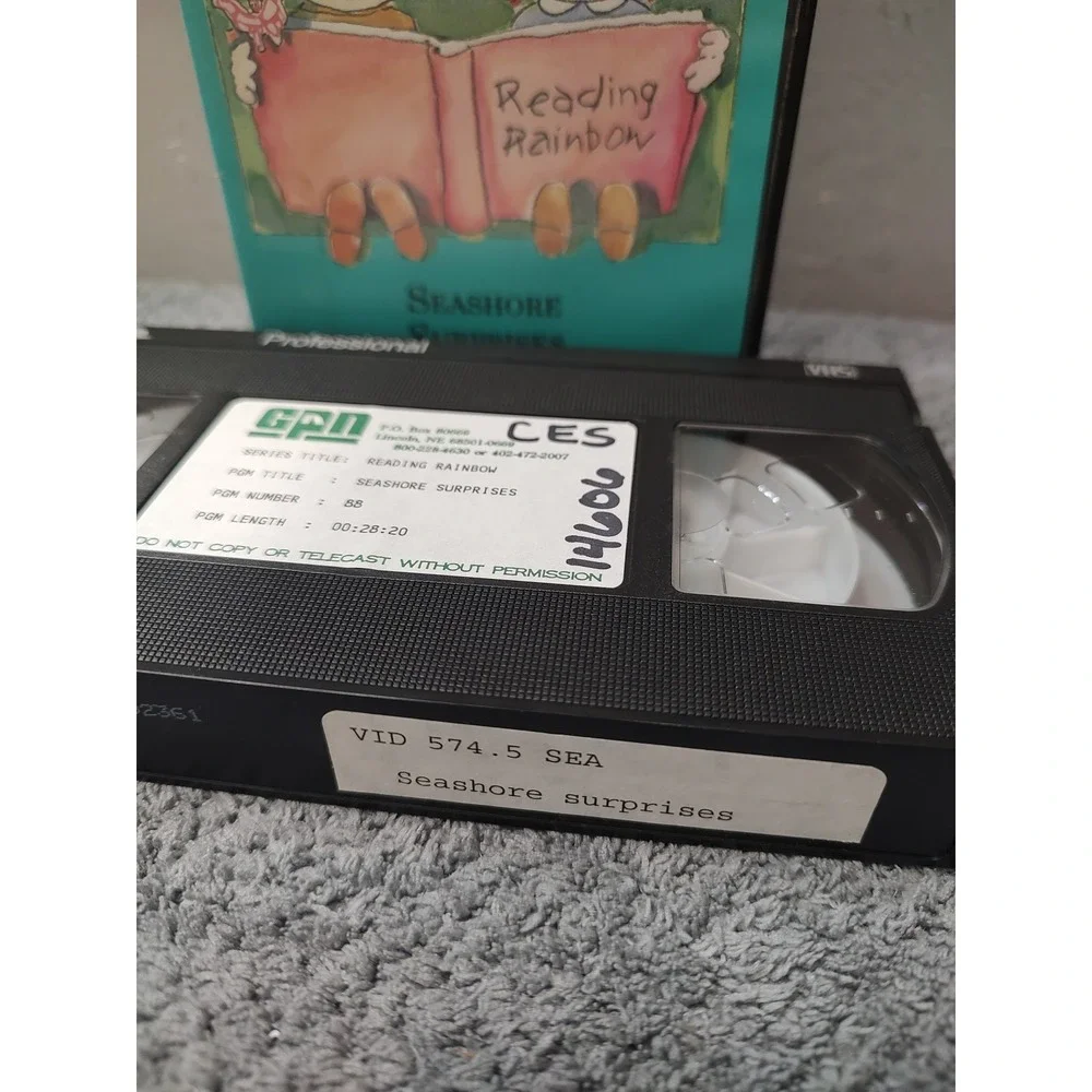 Reading Rainbow Seashore Surprises Beach Nature Educational Sw Florida VHS Tape